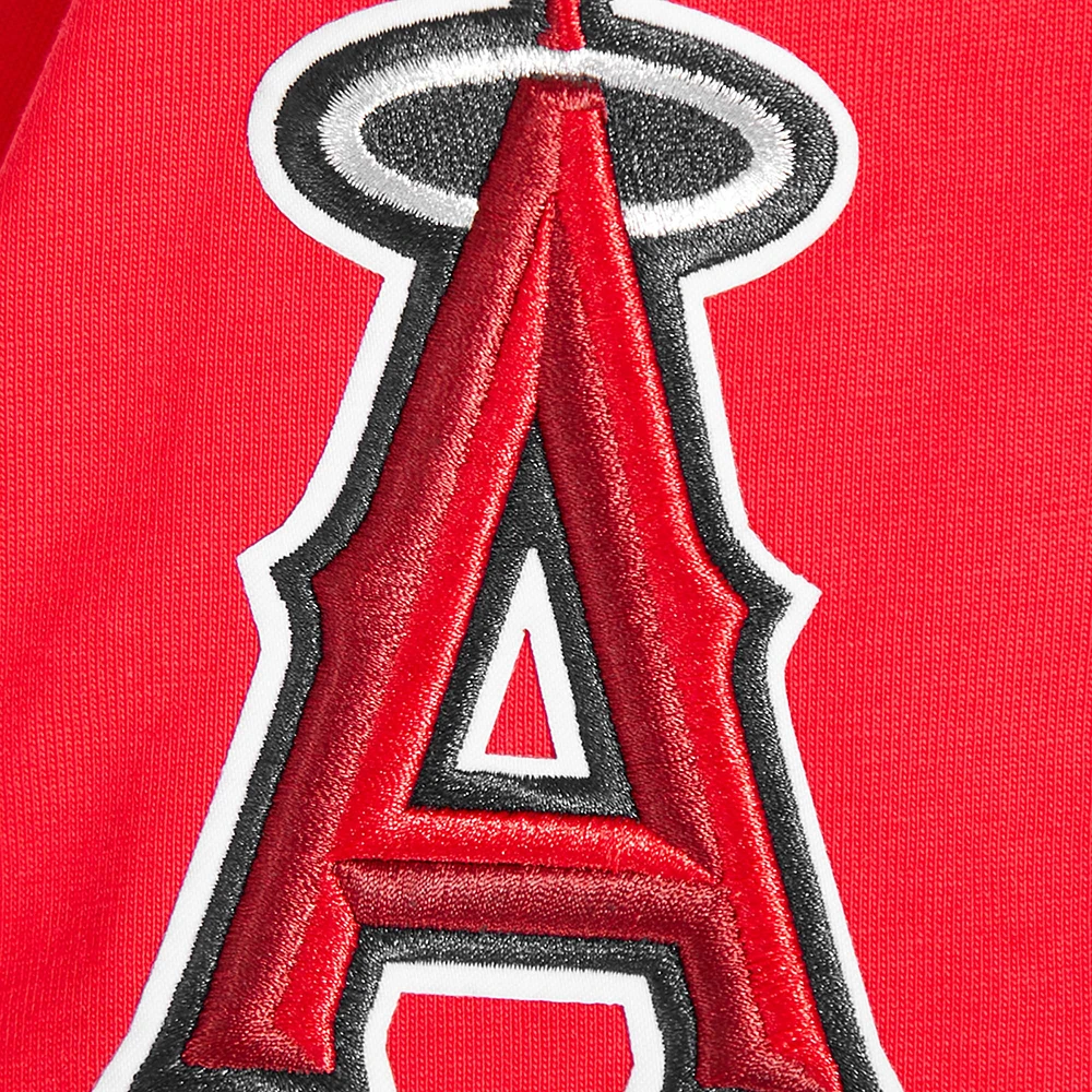 Men's Pro Standard Red Los Angeles Angels Turn It Up Dropped Shoulder T-Shirt