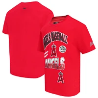 Men's Pro Standard Red Los Angeles Angels Turn It Up Dropped Shoulder T-Shirt
