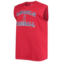 Men's Red Los Angeles Angels Big & Tall Jersey Muscle Tank Top