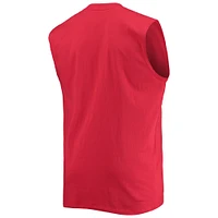 Men's Red Los Angeles Angels Big & Tall Jersey Muscle Tank Top