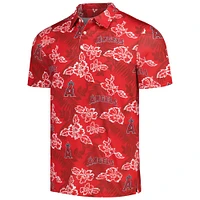 Men's Reyn Spooner Red Los Angeles Angels Performance Polo