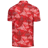 Men's Reyn Spooner Red Los Angeles Angels Performance Polo