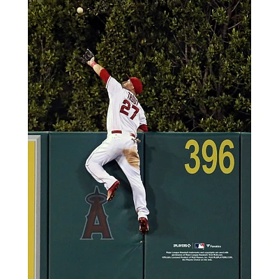 Photographie non signée de Mike Trout, Los Angeles Angels, prise murale