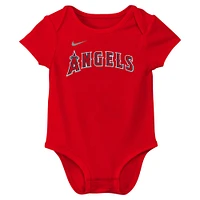 Newborn & Infant Nike Mike Trout Red Los Angeles Angels Fuse Name Number Bodysuit