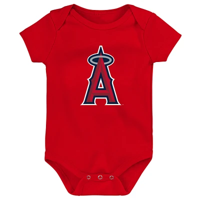 Body rouge avec logo de l'équipe principale Los Angeles Angels pour nouveau-né et bébé