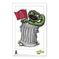 Oscar the Grouch Los Angeles Angels 11" x 17" Sesame Street Poster Print