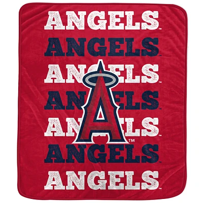Pegasus Los Angeles Angels 60'' x 70'' Couverture en peluche avec logo et mot-symbole