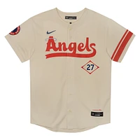Preschool Nike Mike Trout Cream Los Angeles Angels City Connect Limited Player Jersey