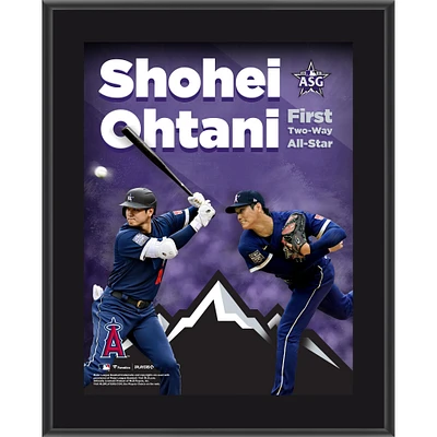 Shohei Ohtani Los Angeles Angels 10" x 13" 2021 MLB All-Star Game First Two-Way All-Star Plaque