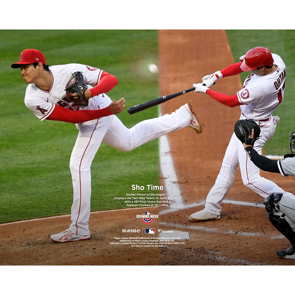 Shohei Ohtani Los Angeles Angels Unsigned 2021 Opening Week Collage
