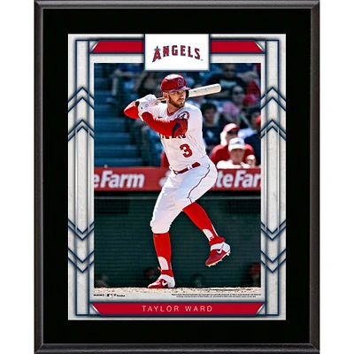 Plaque de joueur sublimée encadrée Taylor Ward Los Angeles Angels 10,5" x 13"