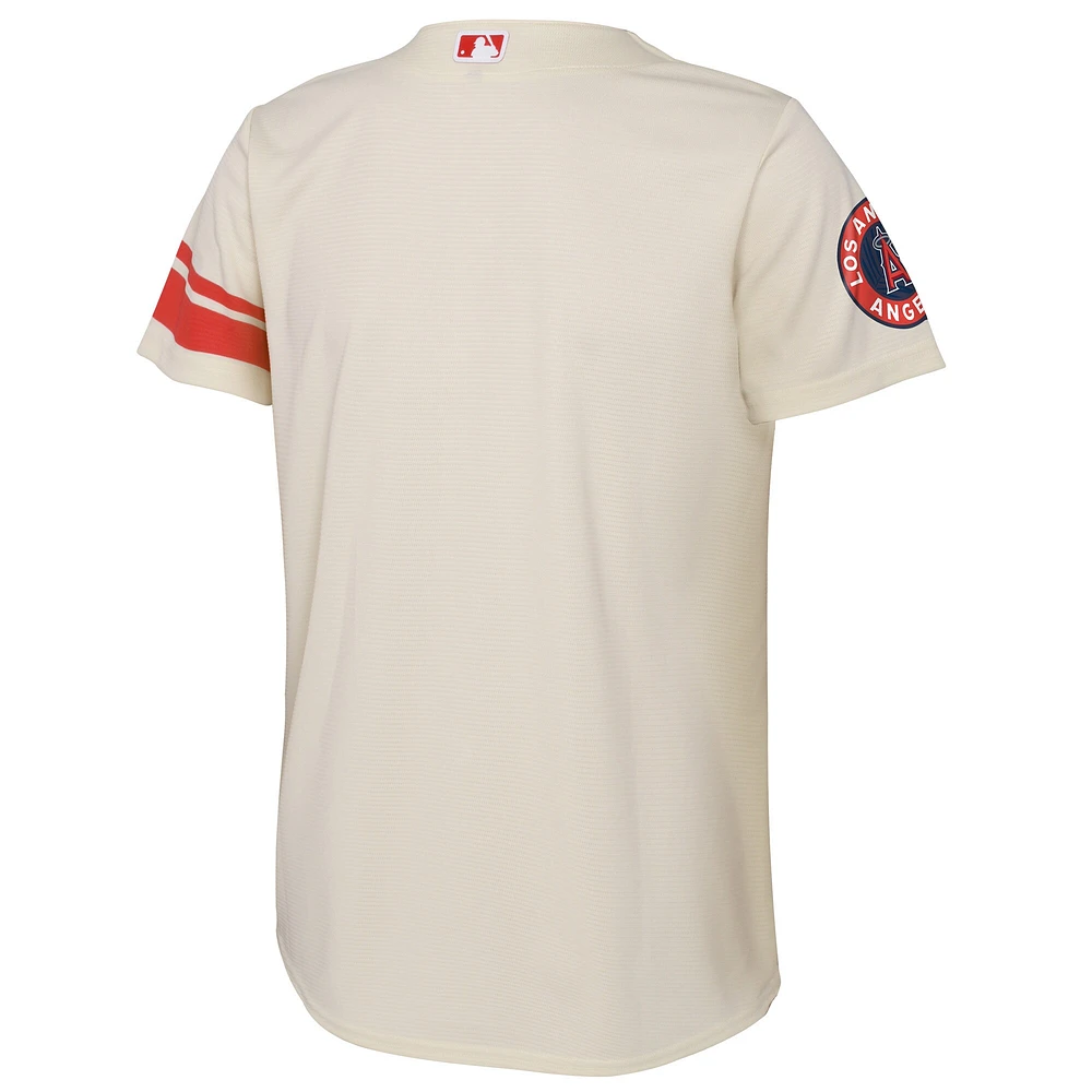 Toddler Nike Cream Los Angeles Angels City Connect Replica Jersey