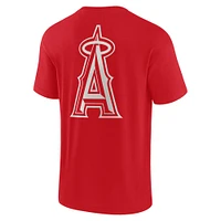 Unisex Fanatics Red Los Angeles Angels Elements Super Soft Short Sleeve T-Shirt