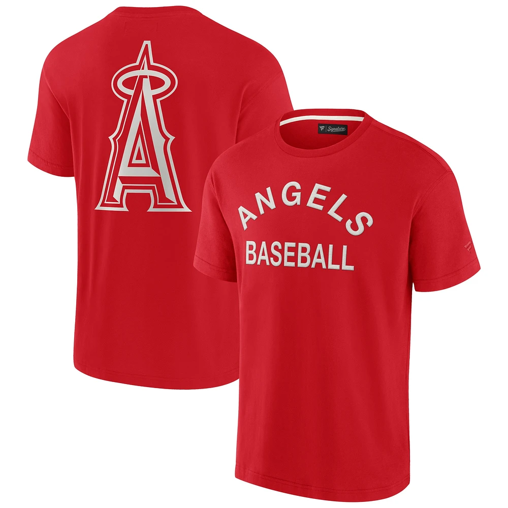 Unisex Fanatics Red Los Angeles Angels Elements Super Soft Short Sleeve T-Shirt