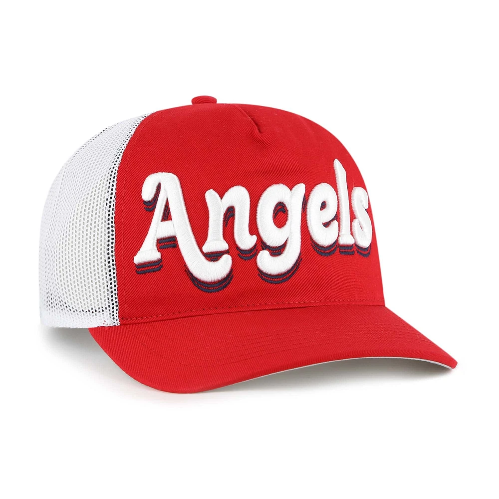 Women's '47 Red Los Angeles Angels Biloxi Hitch Adjustable Hat