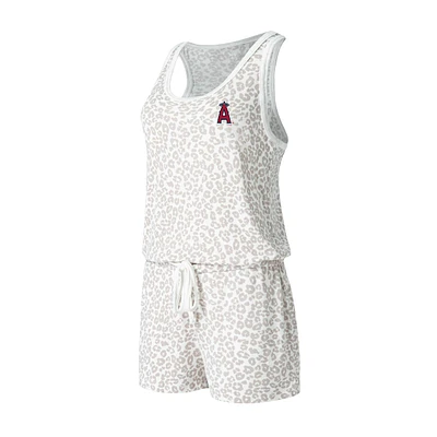 Women's Concepts Sport Cream Los Angeles Angels Montana Hacci Knit Barboteuse