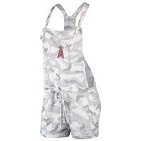 Women's Concepts Sport Gray Los Angeles Angels Camo Romper Overalls