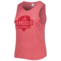 Débardeur Los Angeles Angels taille plus doux comme un raisin rouge à col montant pour femme