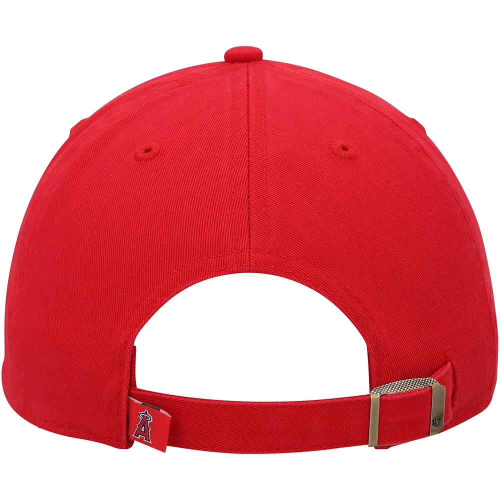 Youth '47  Red Los Angeles Angels Clean Up Adjustable Hat