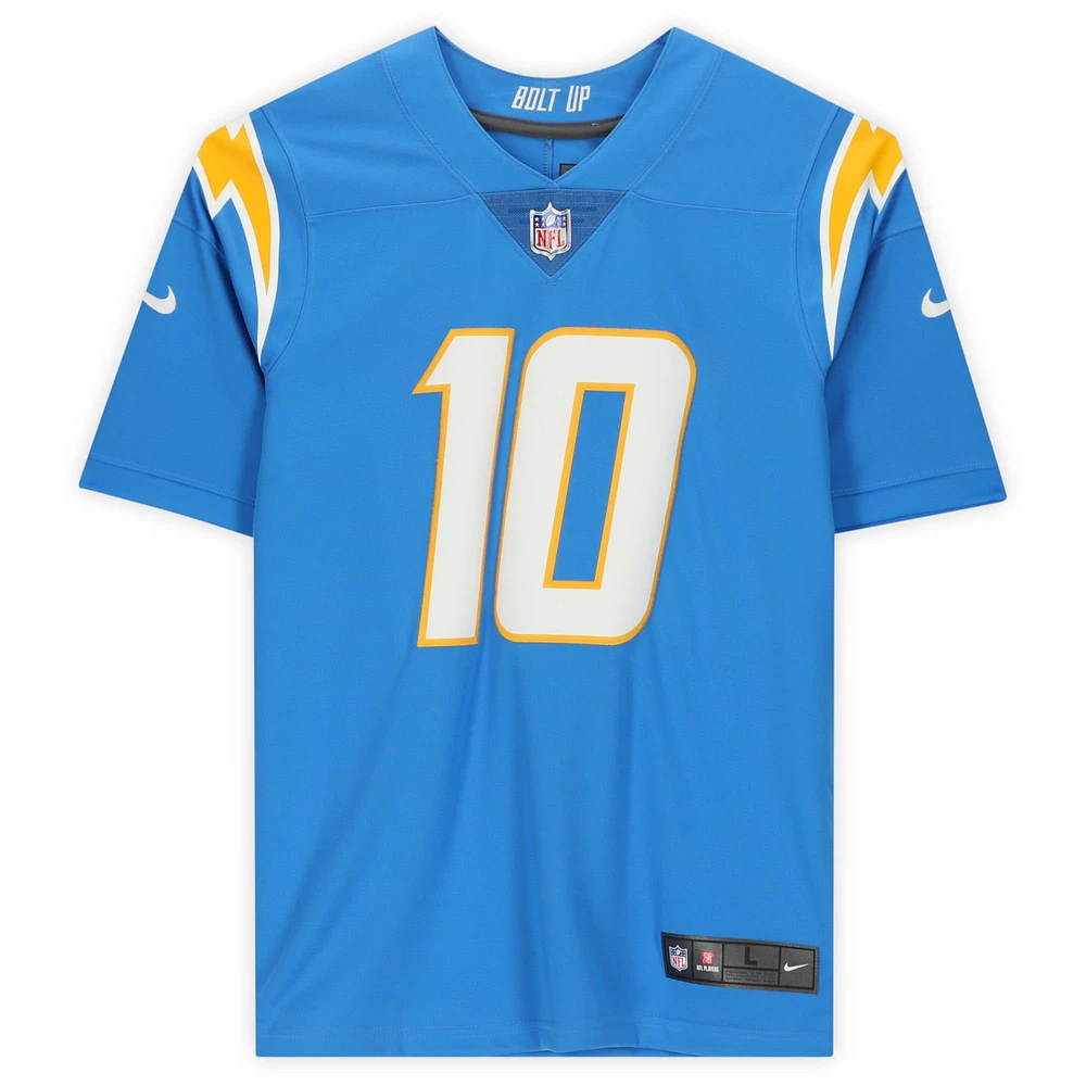Justin Herbert Los Angeles Chargers Autographed Powder Blue Nike Limited Jersey