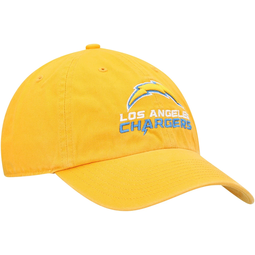 Men's '47 Gold Los Angeles Chargers Secondary Clean Up Adjustable Hat