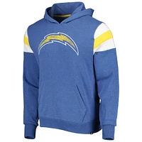 Men's '47 Heathered Powder Blue Los Angeles Chargers Premier Nico Pullover Hoodie