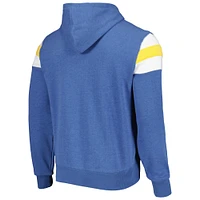 Men's '47 Heathered Powder Blue Los Angeles Chargers Premier Nico Pullover Hoodie