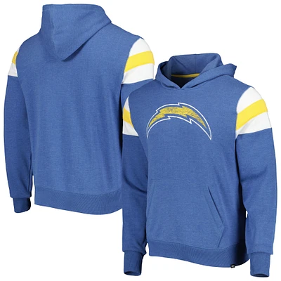 Men's '47 Heathered Powder Blue Los Angeles Chargers Premier Nico Pullover Hoodie