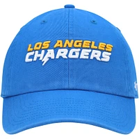 Men's '47 Powder Blue Los Angeles Chargers Clean Up Script Adjustable Hat