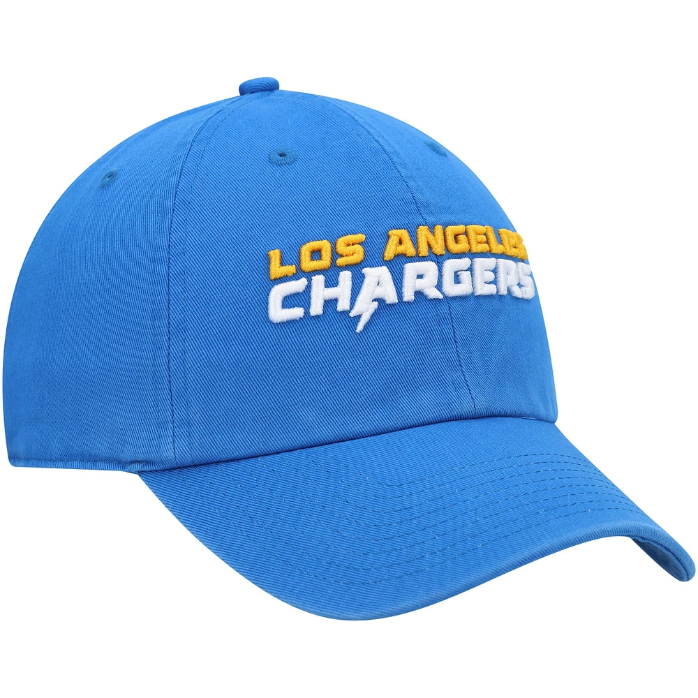 Men's '47 Powder Blue Los Angeles Chargers Clean Up Script Adjustable Hat