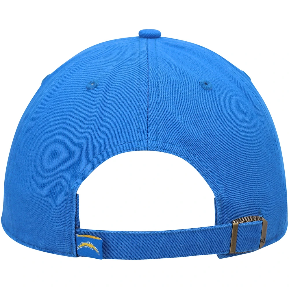 Men's '47 Powder Blue Los Angeles Chargers Clean Up Script Adjustable Hat