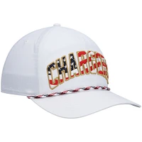 Men's '47 White Los Angeles Chargers Hitch Stars and Stripes Trucker Adjustable Hat