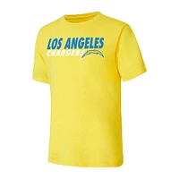 Men's Concepts Sport Powder Blue/Gold Los Angeles Chargers Meter T-Shirt & Shorts Sleep Set