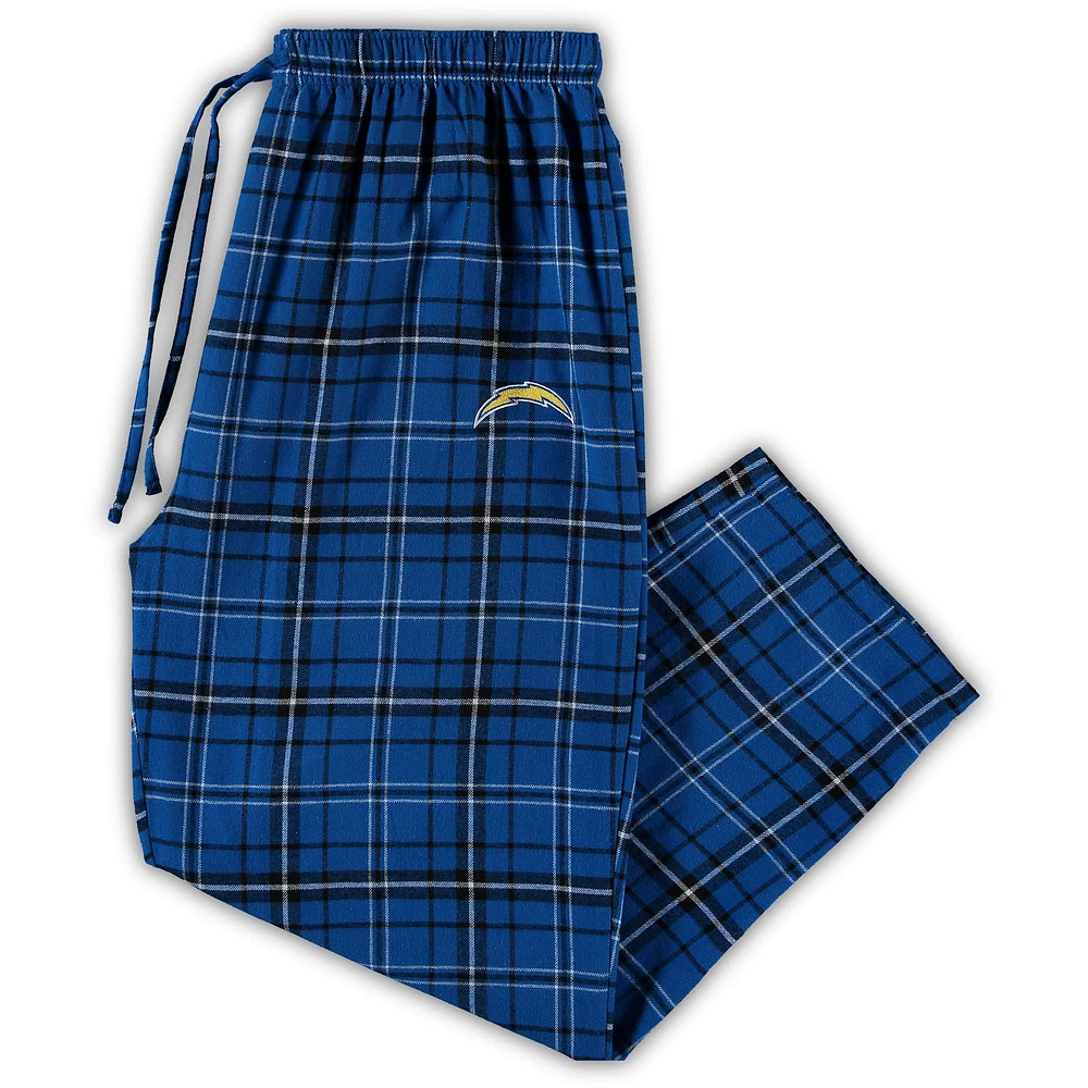 Men's Concepts Sport Royal/Black Los Angeles Chargers Big & Tall Ultimate Sleep Pant