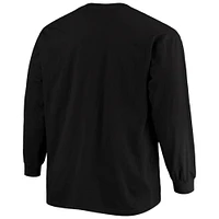 Men's Fanatics Black Los Angeles Chargers Big & Tall Color Pop Long Sleeve T-Shirt
