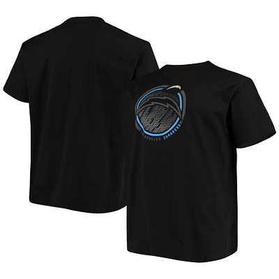Men's Fanatics Black Los Angeles Chargers Big & Tall Color Pop T-Shirt