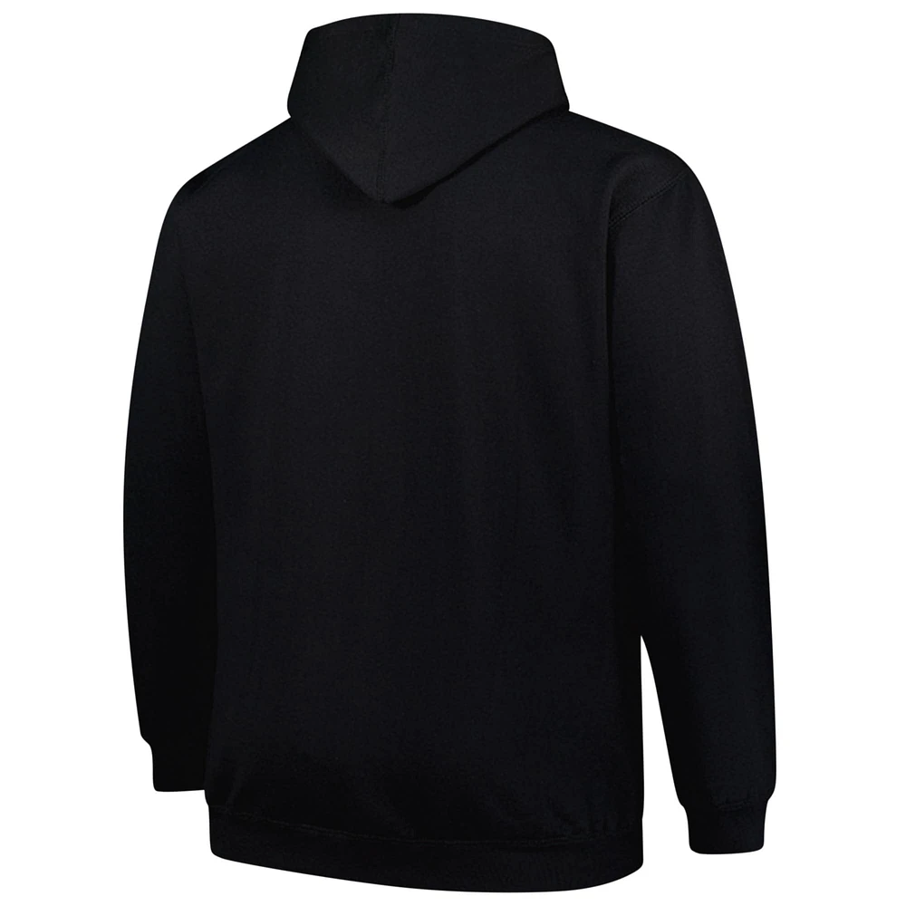 Men's Fanatics Black Los Angeles Chargers Big & Tall Pop Pullover Hoodie