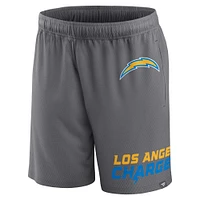 Men's Fanatics Gray Los Angeles Chargers Clincher - Shorts
