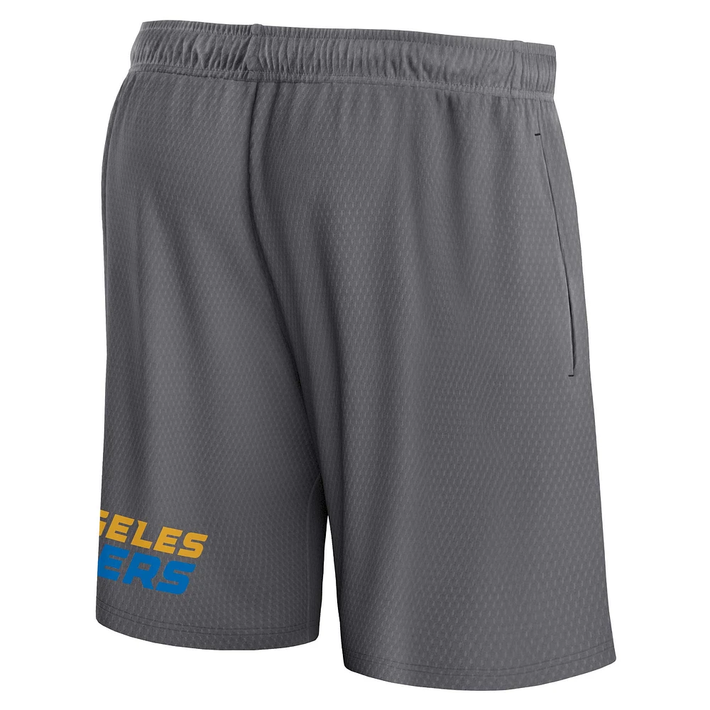 Men's Fanatics Gray Los Angeles Chargers Clincher - Shorts