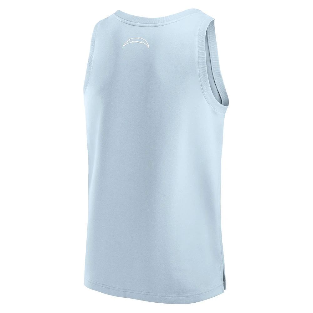 Men's Fanatics Light Blue Los Angeles Chargers Elements Tank Top