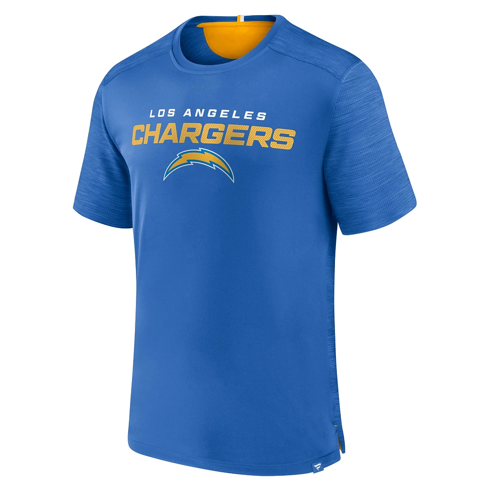 Men's Fanatics Powder Blue Los Angeles Chargers Defender Evo T-Shirt