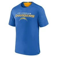 Men's Fanatics Powder Blue Los Angeles Chargers Defender Evo T-Shirt