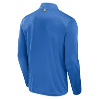 Men's Fanatics Powder Blue Los Angeles Chargers Defender Long Sleeve Quarter-Zip Jacket