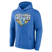 Men's Fanatics Powder Blue Los Angeles Chargers Geometric Chrome Pullover Hoodie