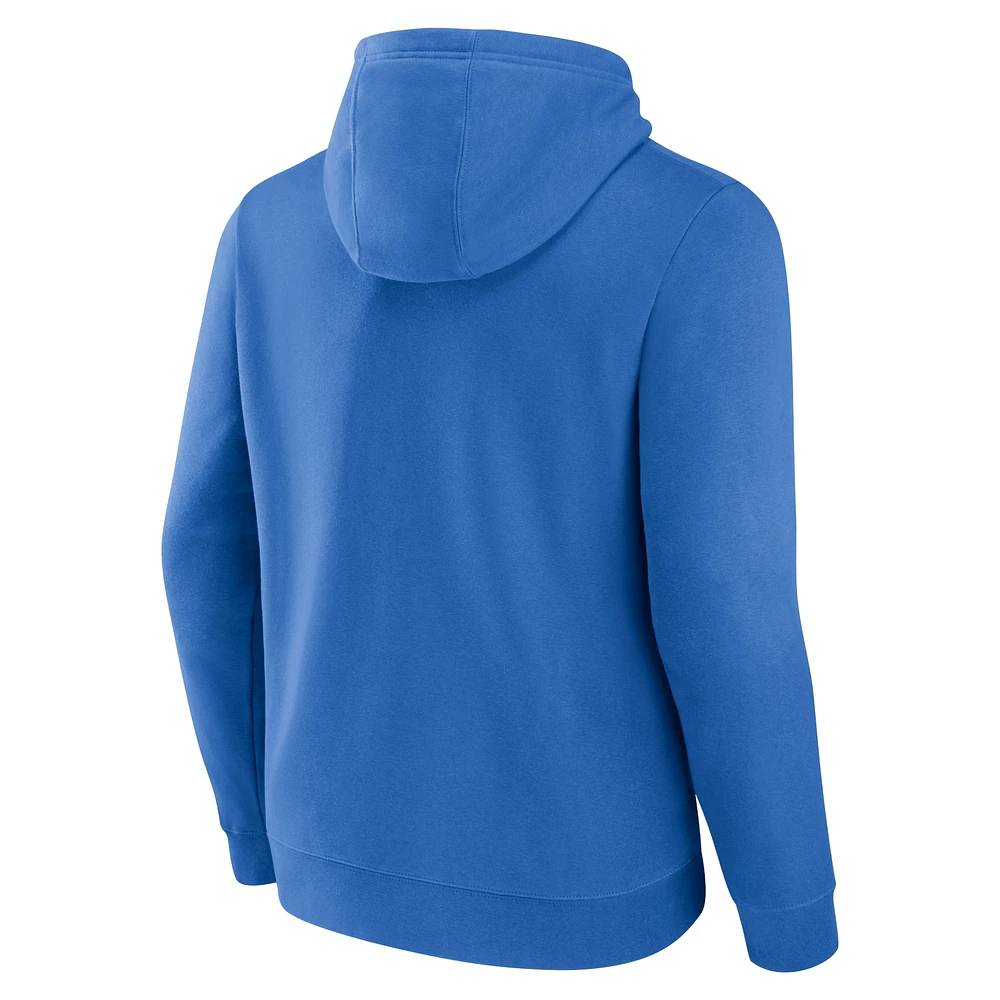 Men's Fanatics Powder Blue Los Angeles Chargers Geometric Chrome Pullover Hoodie
