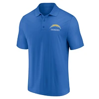 Men's Fanatics White/Powder Blue Los Angeles Chargers Lockup Two-Pack Polo Set