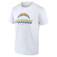 Men's Fanatics  White Los Angeles Chargers Team Lockup T-Shirt