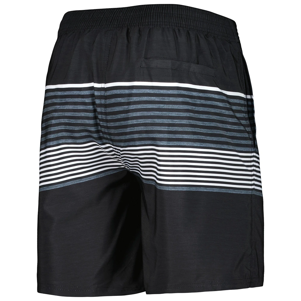 Men's G-III Sports by Carl Banks Black Los Angeles Chargers Coastline Volley Swim Shorts