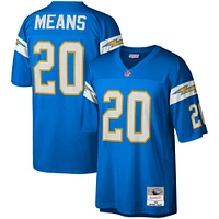 Maillot réplique Mitchell & Ness Natrone Means Powder Blue Los Angeles Chargers Legacy pour hommes