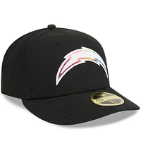 Men's New Era  Black Los Angeles Chargers 2023 NFL Crucial Catch Low Profile 59FIFTY Fitted Hat